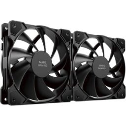 Pack 2x Ventoinhas MF-PWMX2 120mm (Preto) - MARS-GAMING