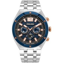 Relógio Analógico 15995JSTBL61M 46MM (Prateado) - POLICE
