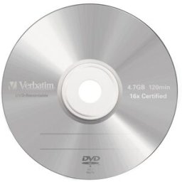 CD/DVD-R Matt Silver 4.7 GB (5 peças) - VERBATIM