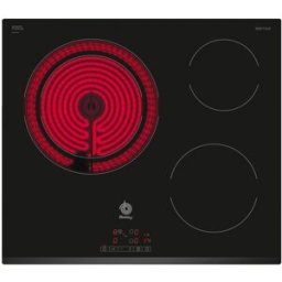 Placa de Vitrocerâmica c/ 3 Bocas 5700W (Preto) - BALAY