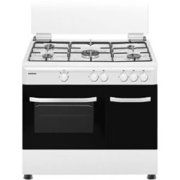 Fogão a Gás 5 Bocas + Forno 60L (Branco) - INFINITON