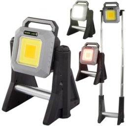 BAILONG Projector LED COB 2700~6500K + Luz Emergência 3000Lm Telesópico Recarregável USB (IP65)