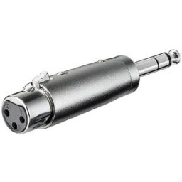 GOOBAY Ficha Adaptadora Canon Femea - Jack 6,5mm Macho Stereo