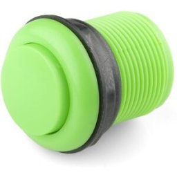 Botão Pulsador p/ Consolas de Arcade 12V/1A (35 x 46mm) - Verde