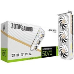 Placa Gráfica Gaming NVIDIA GeForce RTX 5070 "Blackwell" AMP White Edition 12G GDDR7 DLSS4 - ZOTAC