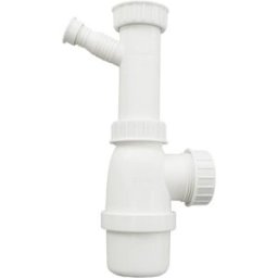 Sifão Simples c/ Caixa Limpeza p/ Lava Loiça (Branco) - TEKA