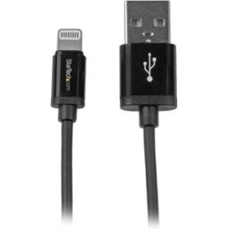 Cabo para Telemóvel Apple USBLT1MB USB A Macho - Lightning Macho (1 m) Preto - STARTECH