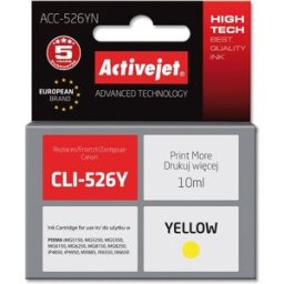Tinteiro Compatível CLI-526Y Canon (Amarelo) - ACTIVEJET