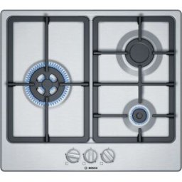 Placa c/ 3 Bocas a Gás 582x520mm (Inox) - BOSCH