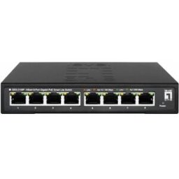 LevelOne Switch 8 Portas 10/100/1000Mbps GES-2108P - LEVEL ONE