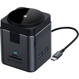 Docking Station USB-C "9-EM-1" (3x USB 3.0/HDMI/RJ45/SD/TF/USB-C) - BLITZWOLF