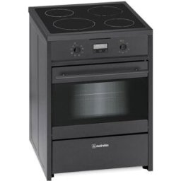 Fogão Elétrico de Indução E 612 BL 60x60cm 4 Zonas + Forno Elétrico 55L (Preto) - MEIRELES