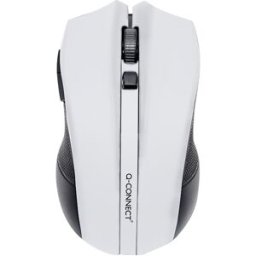 Rato Otico Sem Fios 1000 Dpi Recetor Usb 2,4 Ghz Branco - Q-CONNECT