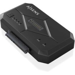 Docking Station USB3.1 SATA 2.5/3.5 M.2 NVME (Preto) - AISENS