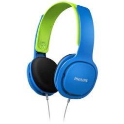 Auscultadores KIDS c/ Fios SHK2000PK/00 (Azul/Verde) - PHILIPS