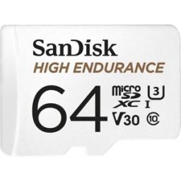 Cartão de Memória 64GB High Endurance MicroSDXC UHS-I Classe 10 - SANDISK