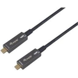 Cabo USB-C Macho - USB-C Macho AOC 4K 3A 60W (10 metros) - EQUIP
