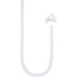 Organizador de Cabos 2.5cm / 1 metro (Branco) - NANOCABLE