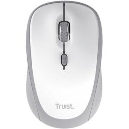 Rato Ótico RF Wireless + Bluetooth Yvi+ 1600DPI (Branco) - TRUST