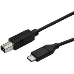 Adaptador USB C Macho - USB B Macho (3 mts) Preto - STARTECH
