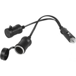 Adaptador Ficha Isqueiro Macho -> 2x Fichas Isqueiro Femea