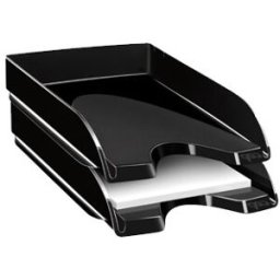 Tabuleiro de Secretaria Cep Plastico Preto Green Spririt Apaidasa 351X260X69 mm