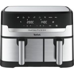 Fritadeira Dual Easy Fry & Grill EY905D 8,3L 2700W (Inox) - TEFAL