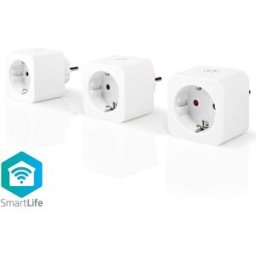 Pack 3x Tomadas Inteligentes Wi-Fi 3680W SmartLife c/ Medidor de Consumo - NEDIS
