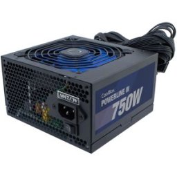 Fonte de Alimentação Powerline III 750W 20+4 pin ATX 85+ (Preto) - COOLBOX