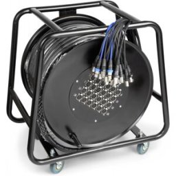POWER DYNAMICS CONNE Multi-Cabos "Multicore/Stage Box" Canon (XLR) 24 Entradas / 4 Saídas (50 metros) - Power Dynamics C