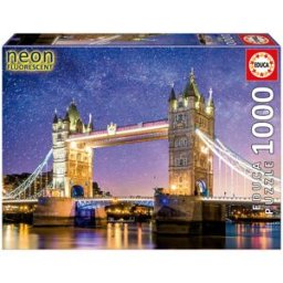 Puzzle 1000 Tower Bridge, LondresNeon - EDUCA