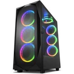 Caixa ATX REV300 RGB (Preto) - SHARKOON