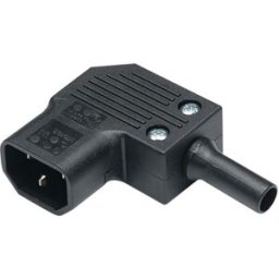 Ficha Alimentação Tripolar Curva Macho (IEC C14) 10A 250V