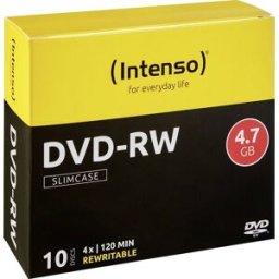 Pack 10x DVD-RW 4,7GB 4x - INTENSO