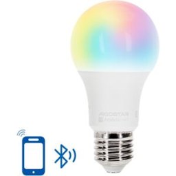 AIGOSTAR Lâmpada LED Inteligente E27 A60 Mesh Bluetooth 220V 12W RGB + 2700K~6500K 1150Lm