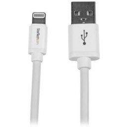 Cabo Telemóvel Apple USBLT2MW USB A Macho - Lightning Macho Branco (2 mts) - STARTECH