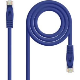 Cabo de Rede RJ45 Cat6a U/UTP Azul (3 mts) - Nanocable