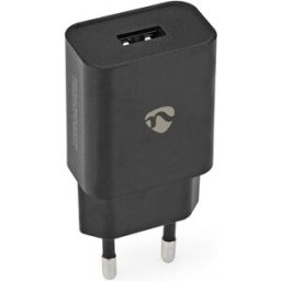 Carregador Universal USB-A 12W (Preto) - NEDIS