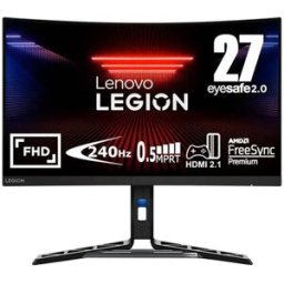 Monitor Curvo Legion R27fc-30 VA W-LED 27" FHD 16:9 280Hz FreeSync / G-SYNC Compatible - LENOVO