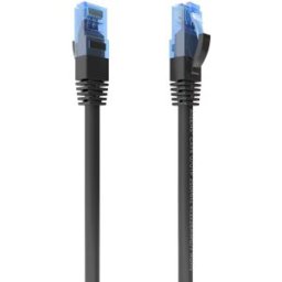 Cabo de Rede Cat.6 RJ45 UTP AWG26 CCA Preto (4mts) - AISENS