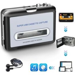 Leitor e Conversor de Cassetes de Música p/ MP3