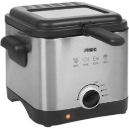 Fritadeira Mini 1,5L 1000W (Preto/Inox) - PRINCESS