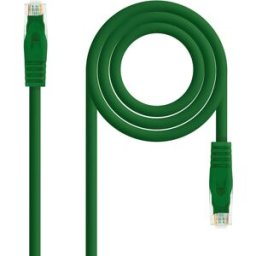Cabo de Rede RJ45 Cat6A UTP AWG26 Verde (25 cm) - Nanocable