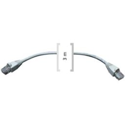 Cabo UTP Cat 6 3m (Cinzento) - FONESTAR
