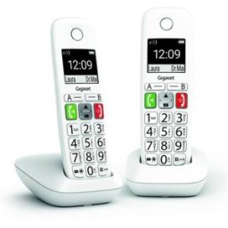 Siemens Pack 2x Telefones Digitais s/ Fios (Rede Fixa) E290 DUO (Branco) - GIGASET