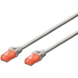 Cabo de Rede RJ45 Cat6 U/UTP Cinzento (15 mts) - EWENT