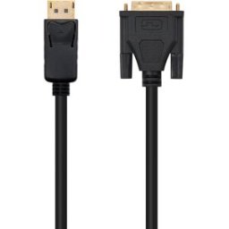 Cabo Adaptador Displayport Macho - DVI Macho (2 mts) - Nanocable