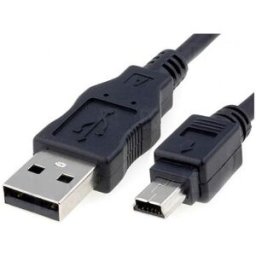 Cabo USB A Macho - Mini-USB B Macho (1 metro) - Nanocable