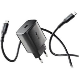 Carregador Universal GaN USB-C c/ Cabo USB-C (Preto) - NGS
