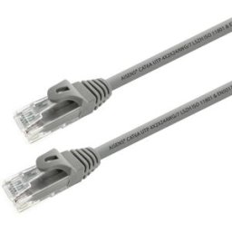 Cabo de Rede RJ45 Cat6a U/UTP 50CM (Cinzento) - AISENS